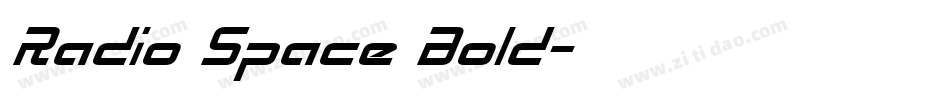 Radio Space Bold字体转换